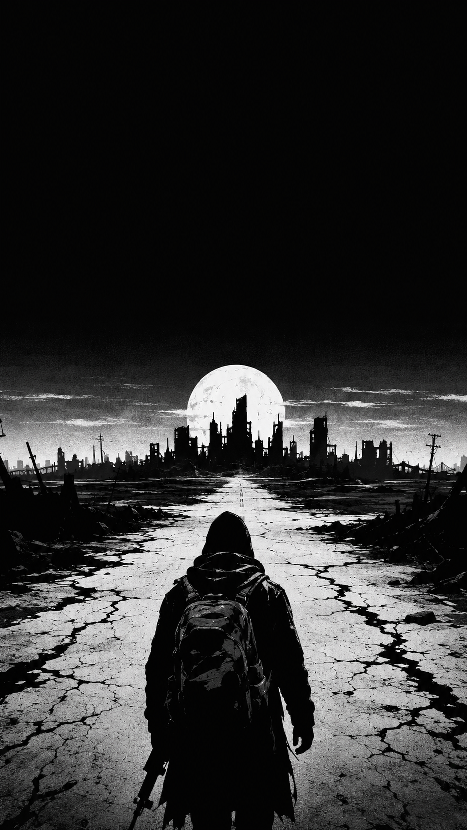 Book 1 cover, black and white